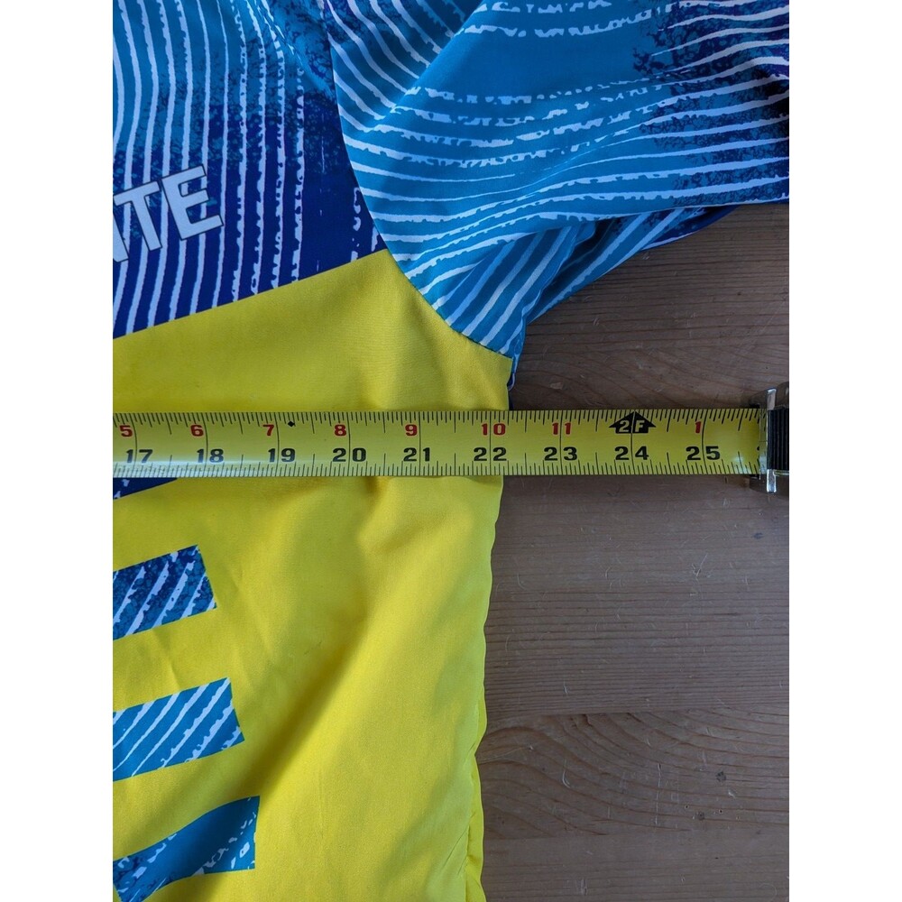 Vintage Descente Cycling Jacket Full Zip Large Blue Purple Geometric W@W! - Picture 8 of 8